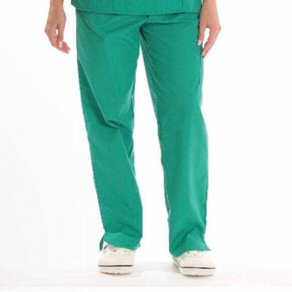 🔥Carols Scrubs Ladies Teal Blue Green Bottom only Size Large Drawstring pants - Picture 6 of 13